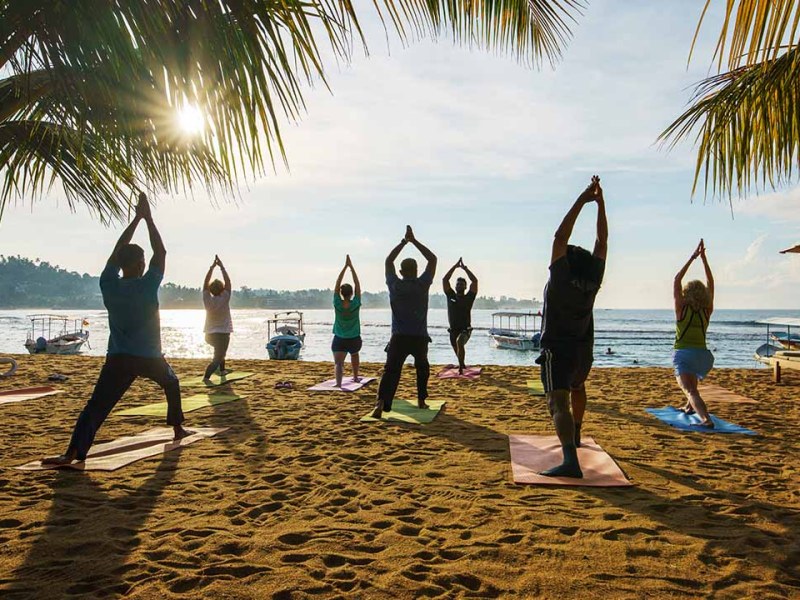 Beach Relaxation in Unawatuna